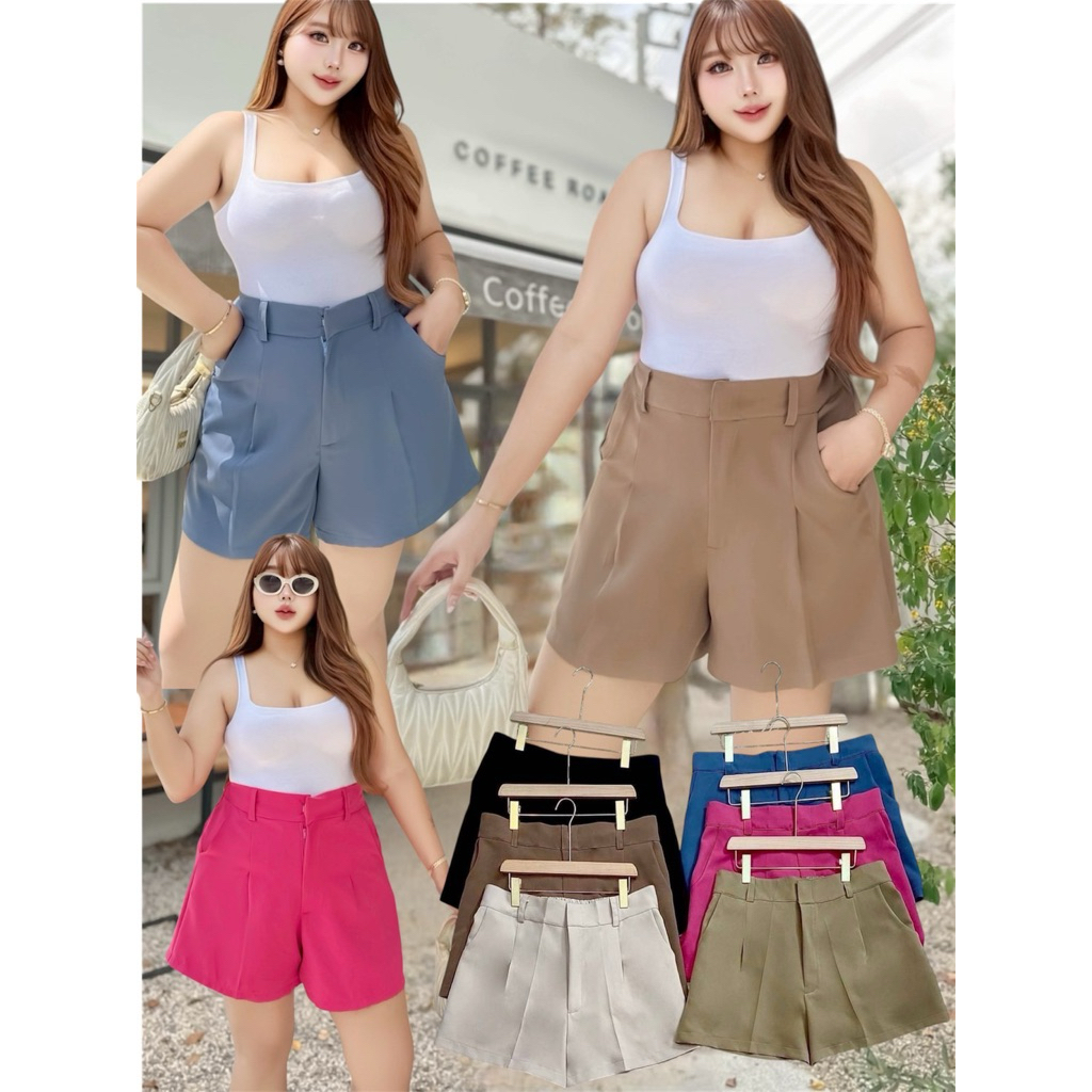 Basic shortpants กางเกงขาสั้นสวยๆทรงเบสิค เอว 34-54” (SO)