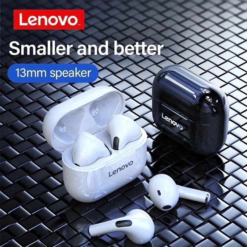 [ของแท้100%] Lenovo LP40 หูฟังบลูทูธไร้สาย หูฟังเกมมิ่ง บลูทูธ5.0 ลดเสียงรบกวน มีไมค์ชัด เสียงดี เบสแน่น