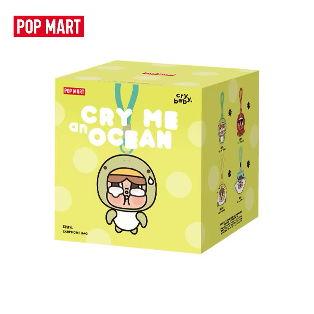 📍พร้อมส่ง💯% [กล่องสุ่ม ลุ้นซีเคร็ซ สั่่ง4ชิ้นรับยกบล็อคค่ะ] POP MART CRYBABY Cry Me an Ocean Series Earphone Bag Blind