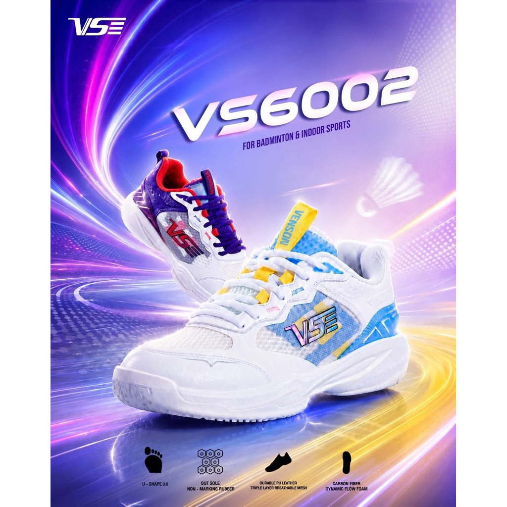 👟 รองเท้าแบดมินตัน VS รุ่น  VS6000 รุ่นใหม่ล่าสุด นุ่ม ซัพพอร์ต