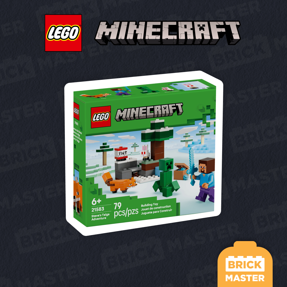 Lego 21583 Steve's Taiga Adventure (ของแท้ พร้อมส่ง)