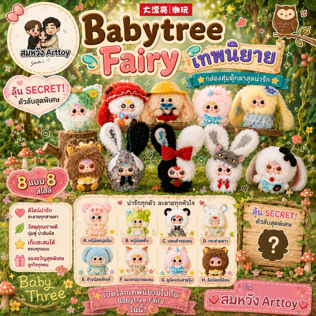 Baby three The fairy เทพนิยาย  ✨🏰 จุ่มเดี่ยว💥พร้อมส่ง