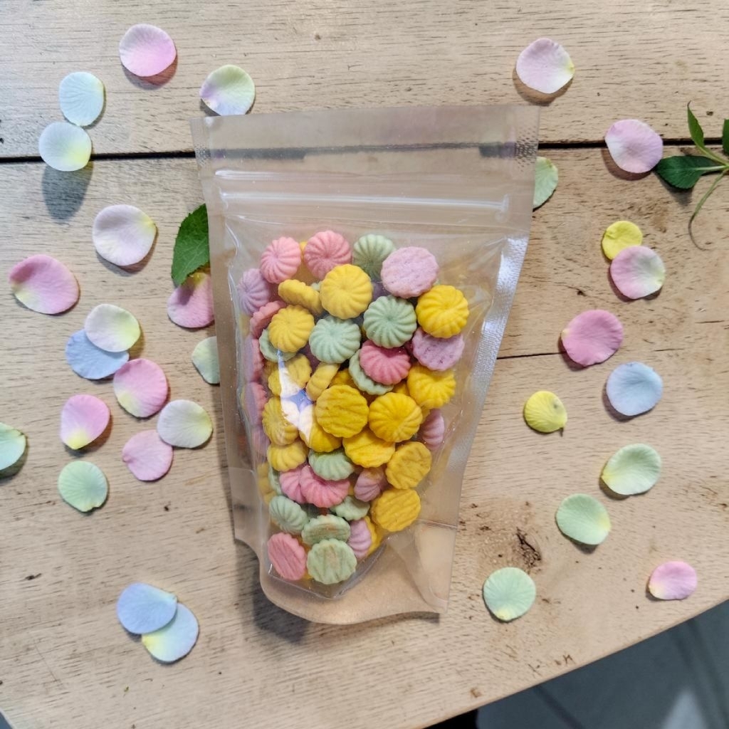 ขนมคุกกี้นมแพะ50กรัมขนมทานเล่นสำหรับสัตว์เล็กชูก้าไกลเดอร์รอบเม่นแคระแฮมเตอร์