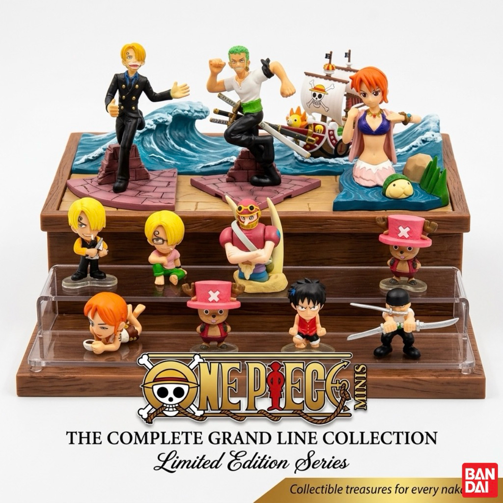 One piece รวมโมเดล ของสะสม วันพีช ขนาดเล็ก ลิขสิทธิ์แท้ จากญี่ปุ่น