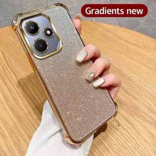 เคส กันกระแทก สำหรับ OPPO A6C A6S A5i A6T A6 A6X A3 A3X A5X A5PRO A6PRO โทนสีสวย กันกล้อง หรูหรา กากเพชร 2in1 EE