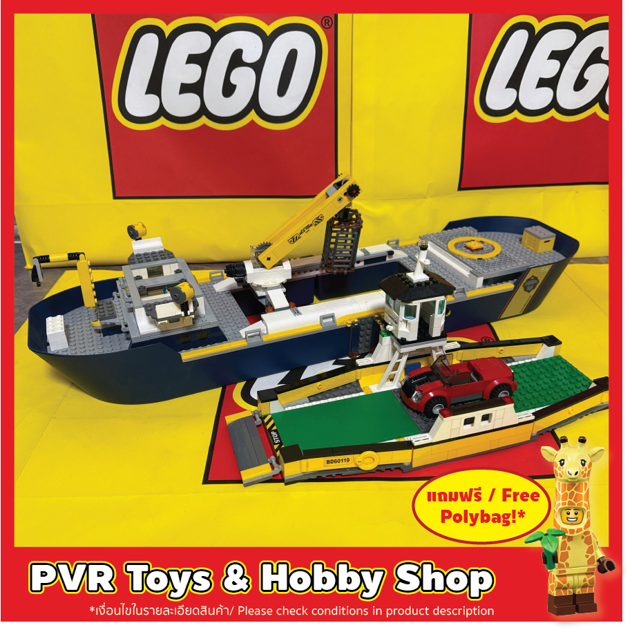 USED มือสอง LEGO® 60119 60266 CITY Police Ship Ferry set2 เลโก้ ซิตี้ เรือ ตำรวจ ตามสภาพ พร้อมส่ง
