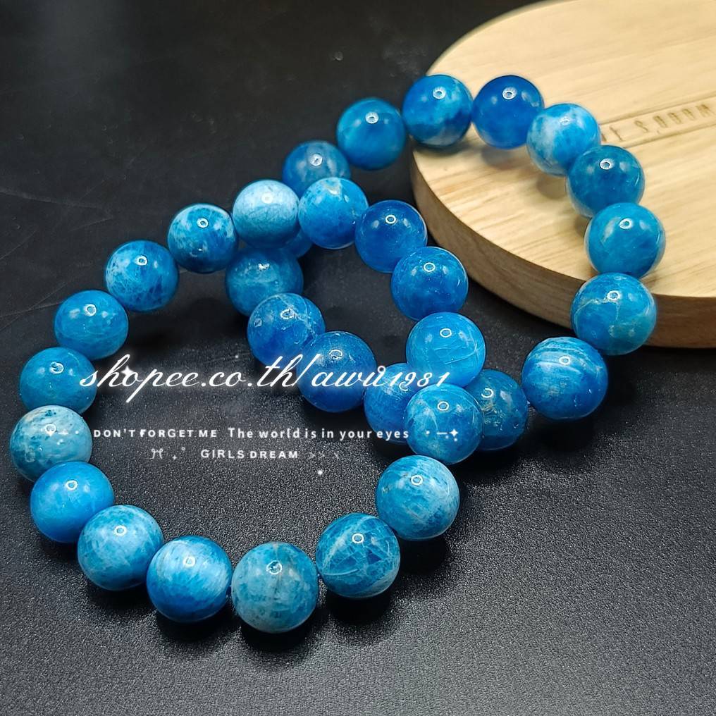 กำไลข้อมือ บลูอพาไทต์(Blue Apatite)