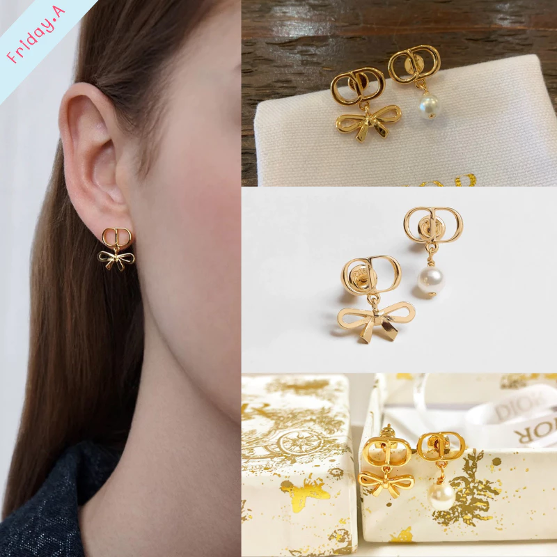 (D176) ต่างหู D Mini Bow [มาใหม่ชนช้อป!] สวยตาแตก ดีเทลน่ารัก สวยตรงปก 100% ไม่ต้องลุ้น♡