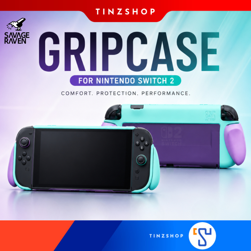 [ส่งด่วน] (SVTW005) [Limited Edition] Grip Case Switch2 : Savage Raven by Skull & Co. / เคสพร้อมด้ามจับ 3 ระดับ