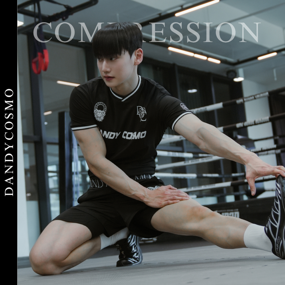 DANDY COSMO | [2สี]ชุดออกกำลังกายผู้ชาย ENGINEERED Compression เสื้อ กางเกงฟิตเนส ใส่วิ่ง ยิม สายกีฬา [จำหน่ายแยกชิ้น]