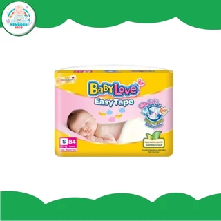 [1ห่อ] BABYLOVE EASY TAPE ผ้าอ้อมเด็ก เบบี้เลิฟ อีซี่ เทป ขนาดจัมโบ้ ไซส์ NB-S