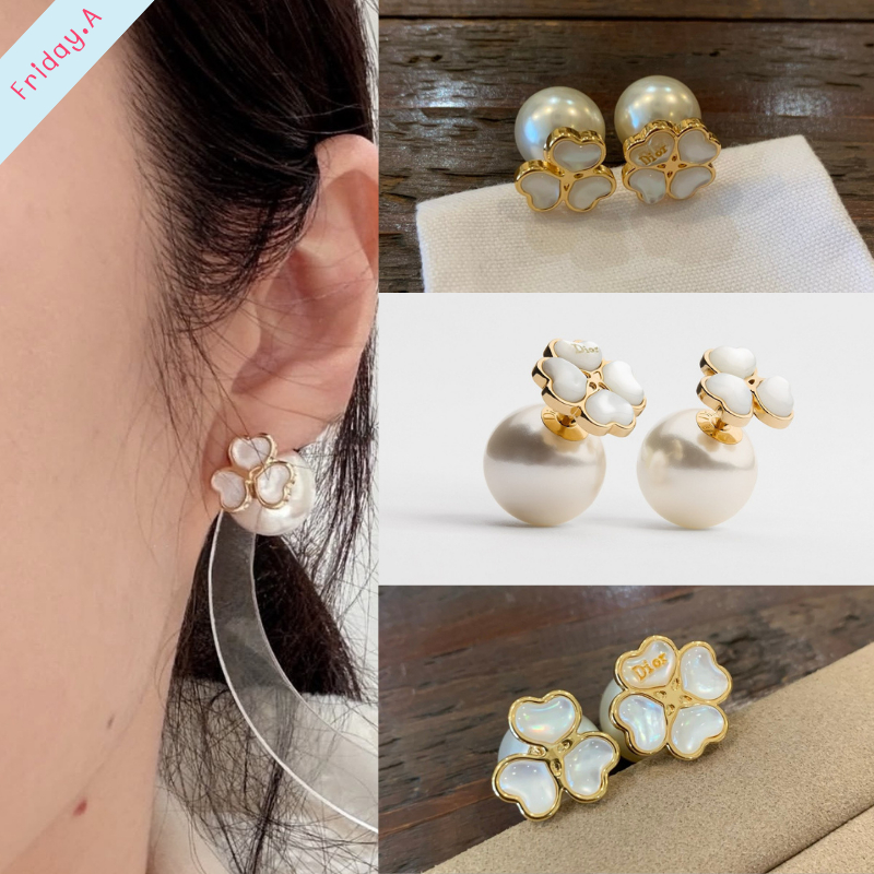 (D202) ต่างหู D Clover [มาใหม่ชนช้อป!] สวยตาแตก ดีเทลน่ารัก สวยตรงปก 100% ไม่ต้องลุ้น♡