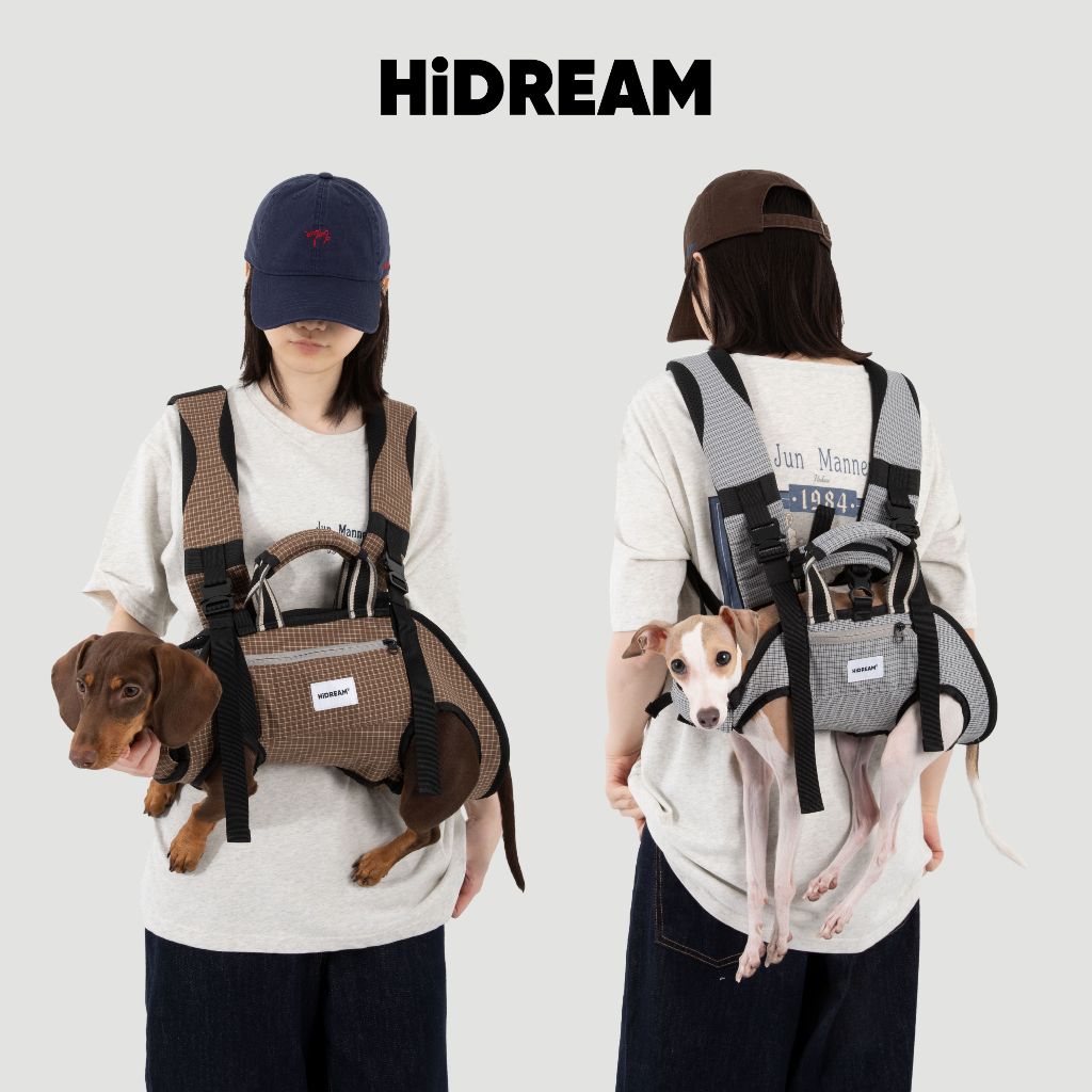 [ส่งด่วน] HiDREAM กระเป๋าสะพายสัตว์เลี้ยง Balanced Horizontal รุ่นผ้าเย็น สะพายหน้า-หลัง รองรับสรีระ