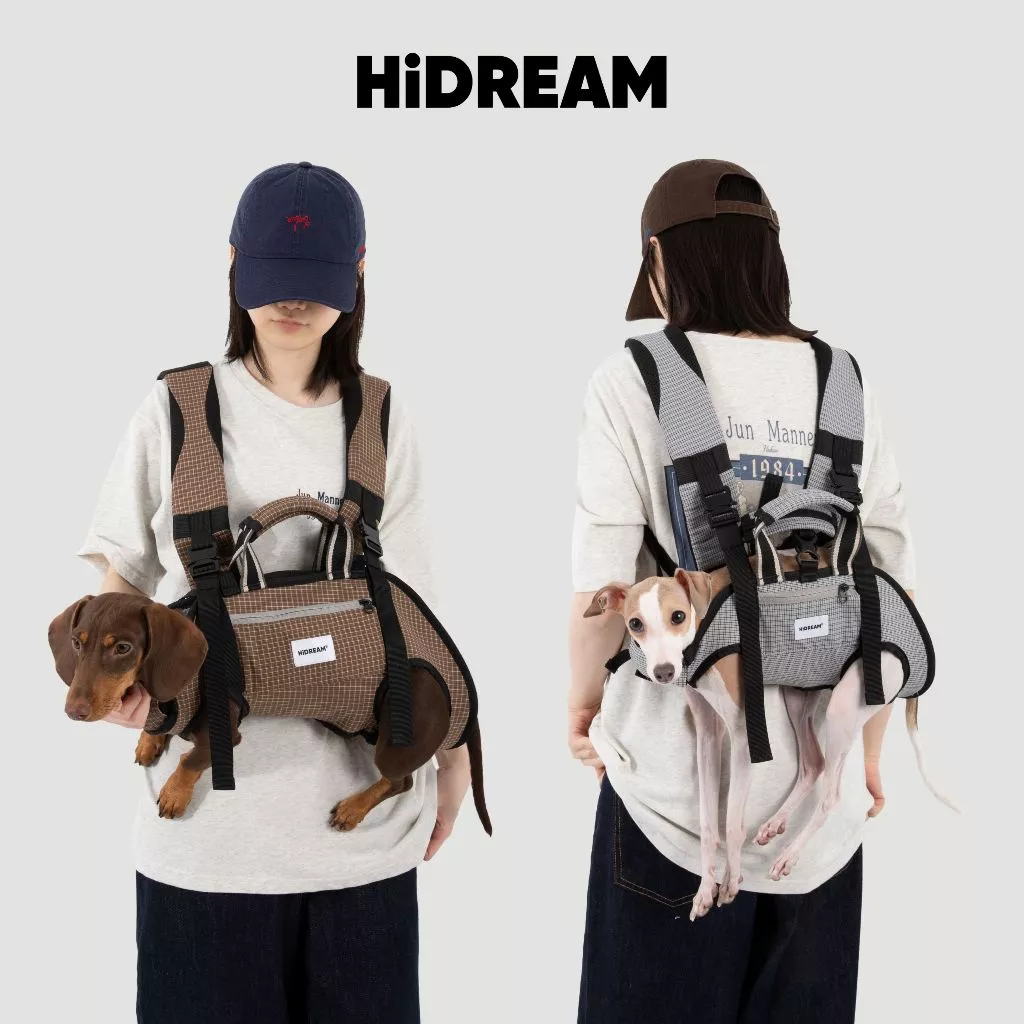 [ส่งด่วน] HiDREAM กระเป๋าสะพายสัตว์เลี้ยง Balanced Horizontal รุ่นผ้าเย็น สะพายหน้า-หลัง รองรับสรีระ