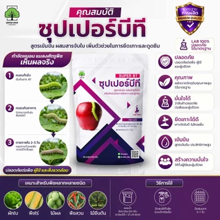 ซุปเปอร์บีที ตราเทพมงคล ชีวภัณฑ์กำจัดหนอน เชื้อบีที (Bacillus thuringiensis) 500 กรัม 1 ซอง