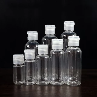 ขวดแบ่งใสอเนกประสงค์ 10 ชิ้น/แพ็ค 10ml 30ml 60ml 100ml ขวดพกพา ฝาเปิดปิดง่าย ไม่รั่วซึม