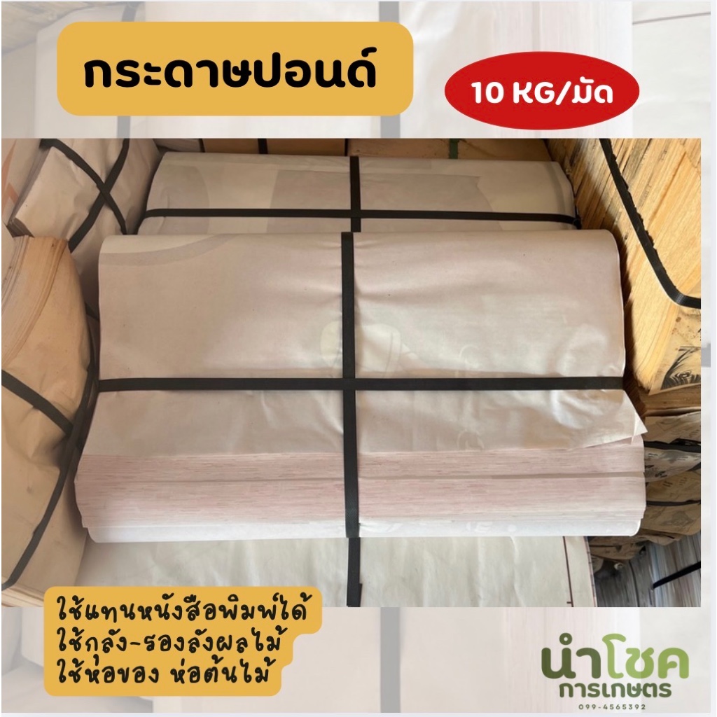 (พร้อมส่ง)กระดาษปอนด์ 10 กิโล กระดาษห่อสินค้า ใช้แทนหนังสือพิมพ์ ห่อของ-ต้นไม้ รองลังผลไม้ สภาพใหม่