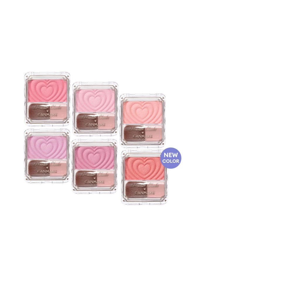 CANMAKE Powder Cheeks บลัชออน ปัดแก้ม เนื้อนุ่ม ลายหัวใจ thumbnail 4