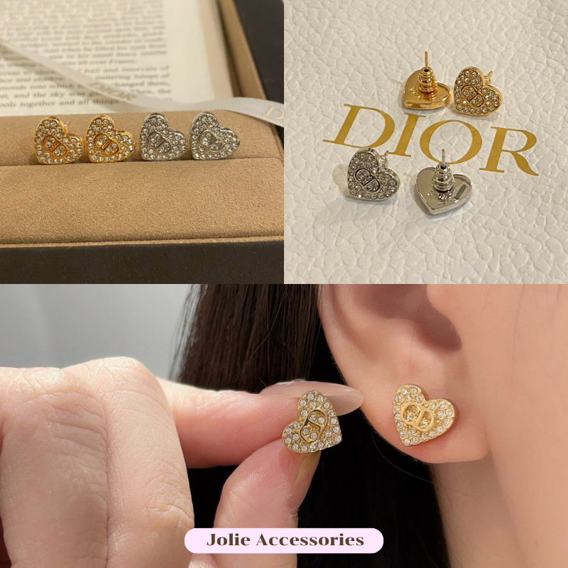 (D326) ต่างหู D  มีปั๊มแบรนด์  งานสวยคุณภาพดี  ♡