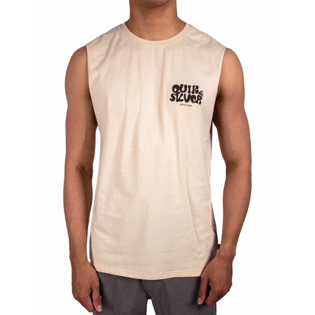 QUIKSILVER เสื้อกล้ามผู้ชาย Mens Low Tide Muscle-White 261 UQYZT05818-WBS0