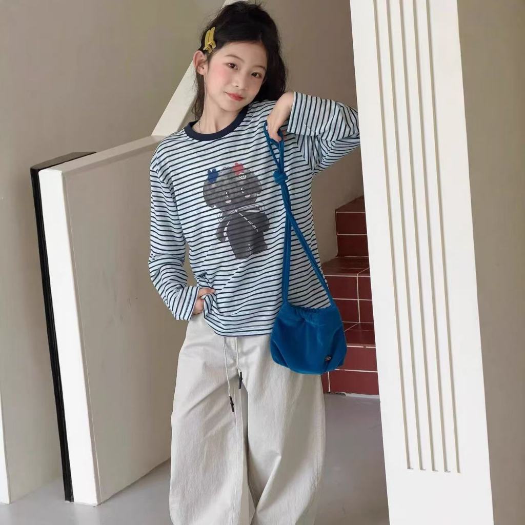 nana**1200*เสื้อแขนยาวสำหรับเด็กผู้หญิง งานสไตล์เกาหลี พร้อมส่งที่ไทย
