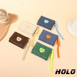 HOLO กระเป๋าเงิน แฟชั่น อเนกประสงค์ กระเป๋าสตางค์สุภาพสตรี สั้นค่ะ
