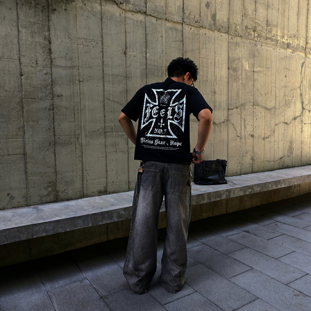 FEEL'S เสื้อทรง BOXY [ SIRIUS ] - STREET COTTON 100% คอฟิต MAID IN BANGKOK