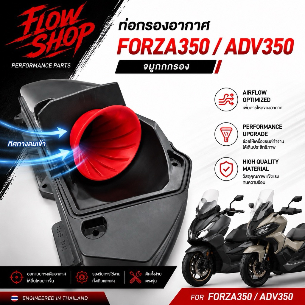 จมูกกรอง Forza350 แบบเกลียว