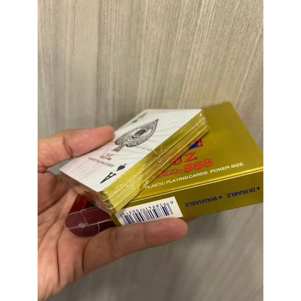 🔥จัดส่งในกรุงเทพฯ🔥(1 สำรับ)กล่องสีน้ำตาล 8x8x8 AAA พลาสติกแผ่นภาพ ตัวหนังสือหนาขอบทอง