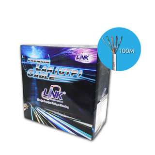 สายแลน CAT5E UTP Cable (100m/Box) LINK (US-9015LSZH-1)ยาว 100 เมตร