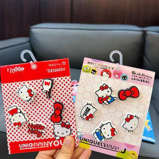 Hello Kittyเครื่องประดับรองเท้า ที่ติดรองเท้า เซ็ต ,ตัวการ์ตูนติดรองเท้า การ์ตูนน่ารัก DIY จิบ บิท