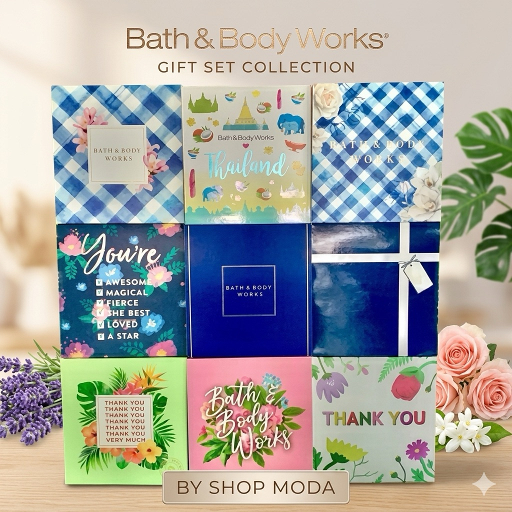 🌸กล่องของขวัญ พร้อมส่ง  Bath  & Body Works Give box