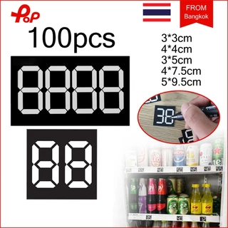 100ชิ้น ป้ายราคาสินค้า 2/4 หลัก ประกอบด้วยปากกา ป้ายราคาจิ๋ว ป้ายราคาสีดำ ป้ายราคาตู้แช่ ป้ายราคาเค้ก ร้านขนม เสื้อผ้า