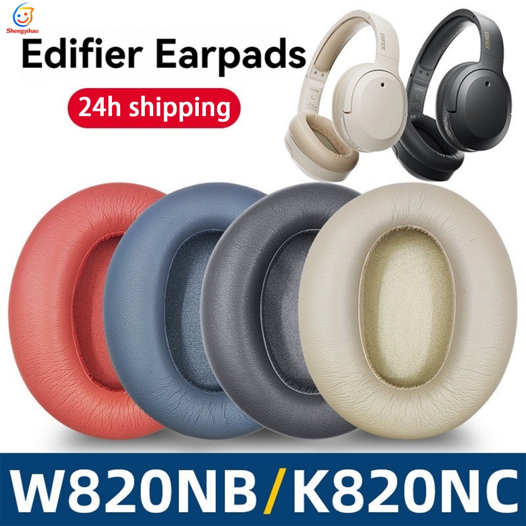 ใช้ได้ Edifier W820NB K820NC Earpads เบาะรองหูฟังหูฟังหูฟังเบาะรองนั่งเปลี่ยนแถบคาดศีรษะซ่อม Earpbuff Ear Cushion Free