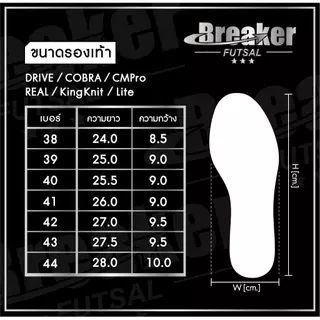 [สินค้าลิขสิทธิ์แท้ 100%] รองเท้าฟุตซอล BREAKER CM 020