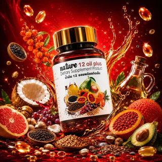 New❗️❗️ น้ำมันสกัดเย็น 12 ชนิด mix oil ( 60 แคปซูล )