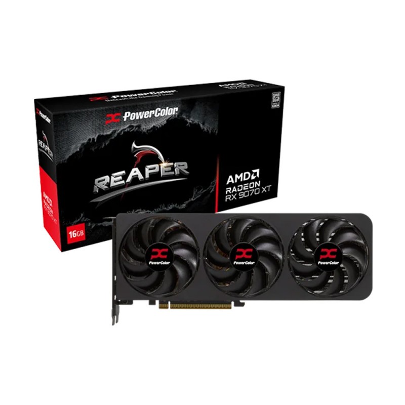 การ์ดจอ (vga) iHAVECPU POWERCOLOR REAPER (FIGHTER) RADEON RX 9070 XT - 16GB GDDR6 (RX9070XT 16G-A)