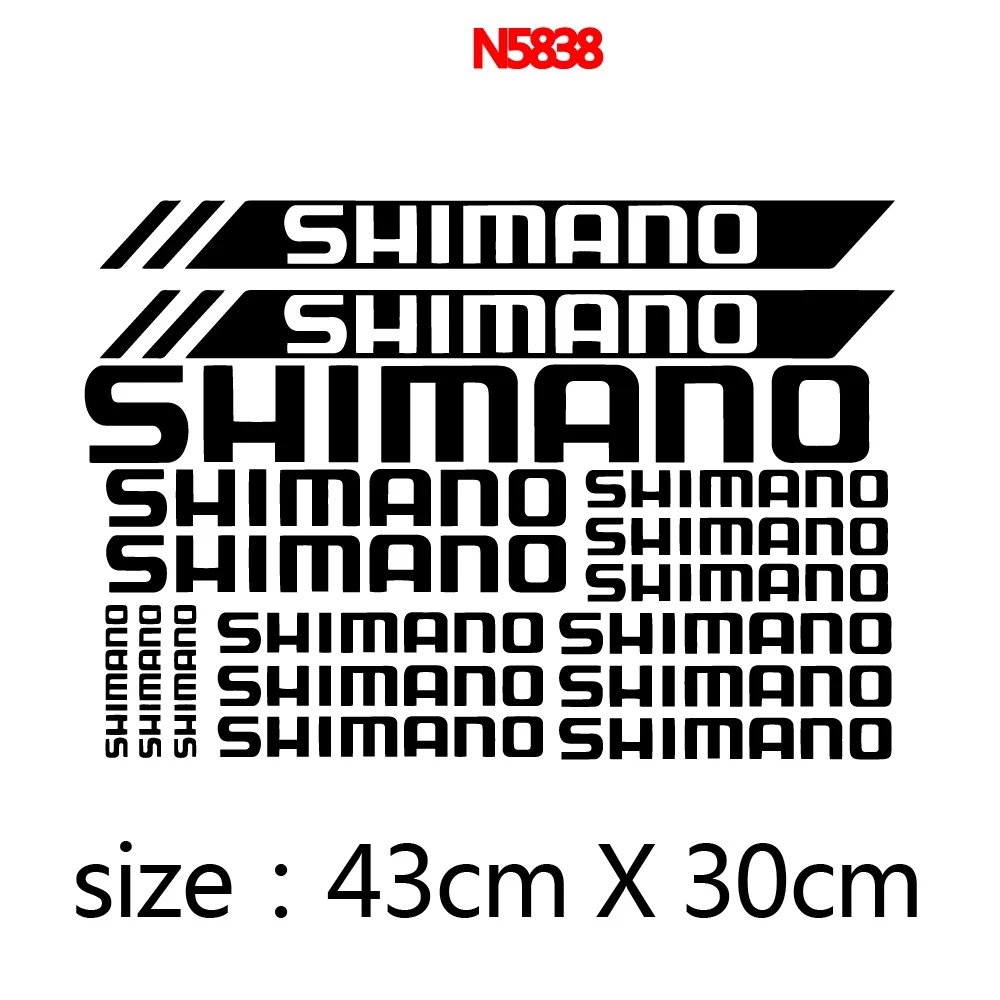SHIMANO สติกเกอร์ไวนิลสำหรับกรอบจักรยานเสือหมอบ