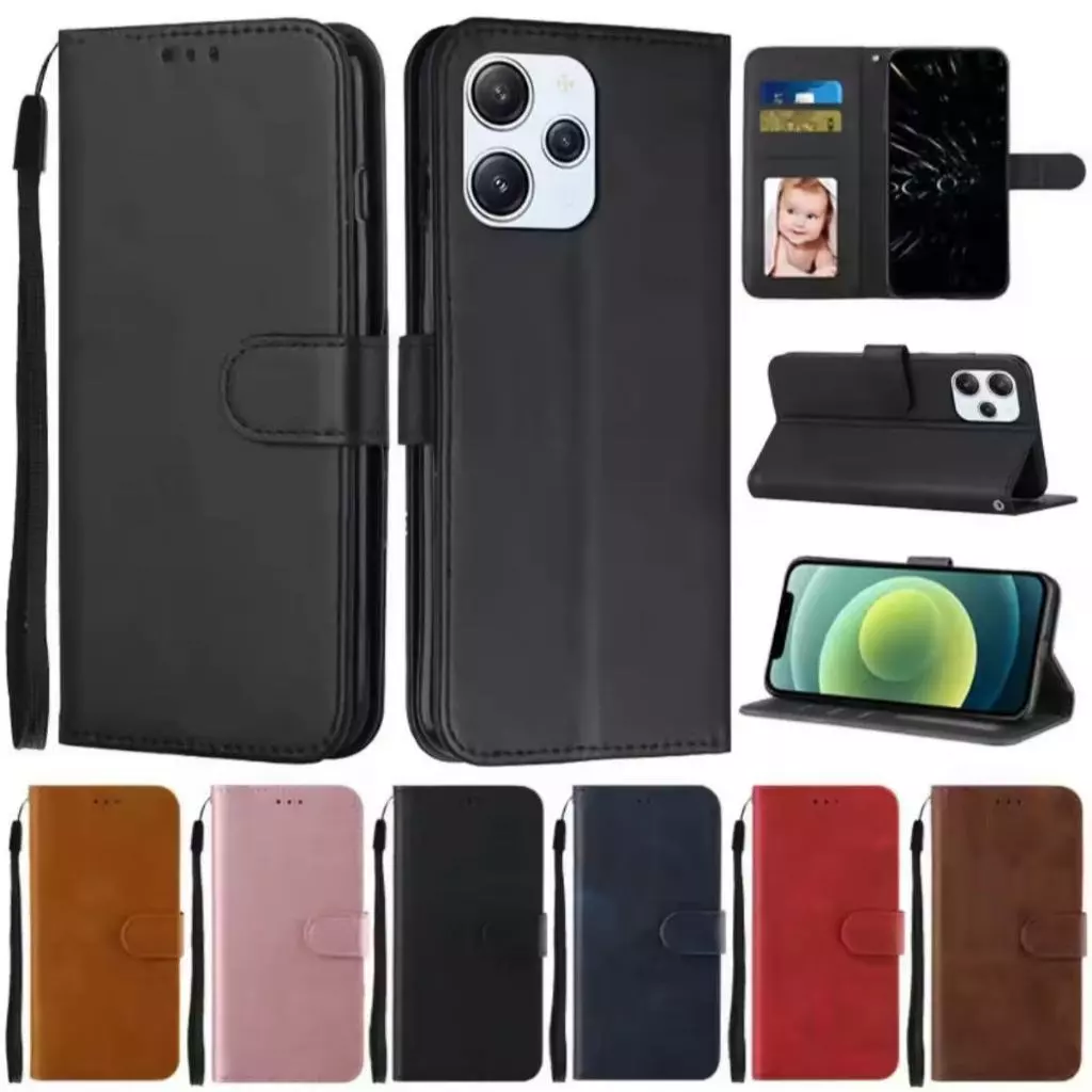 เคสฝาพับหนัง สำหรับ Xiaomi Redmi 12 4G 5G เคสกันกระแทกฝาพับ พร้อมช่องใส่บัตร
