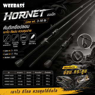 [ ของแท้ ] คันตีเหยื่อปลอม Weebass HORNET ฮอเน็ท Line wt. 3-10 lb
