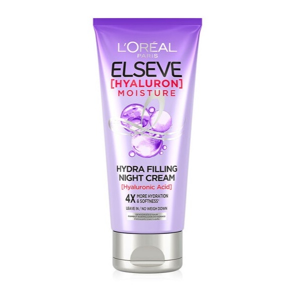 L'oreal Elseve Hydra Filling Night creamลอรีอัล เอลแซฟ ไฮยาลูรอน มอยซ์เจอร์ ไฮด้า ฟิลลิ่ง ไนท์ ครีม 