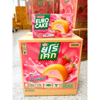 ยกลัง!!!!Euro เค้ก 1ลัง 12แพ็ค 1 แพค 12ชิ้น (144ชิ้น) สินค้าพร้อมส่ง