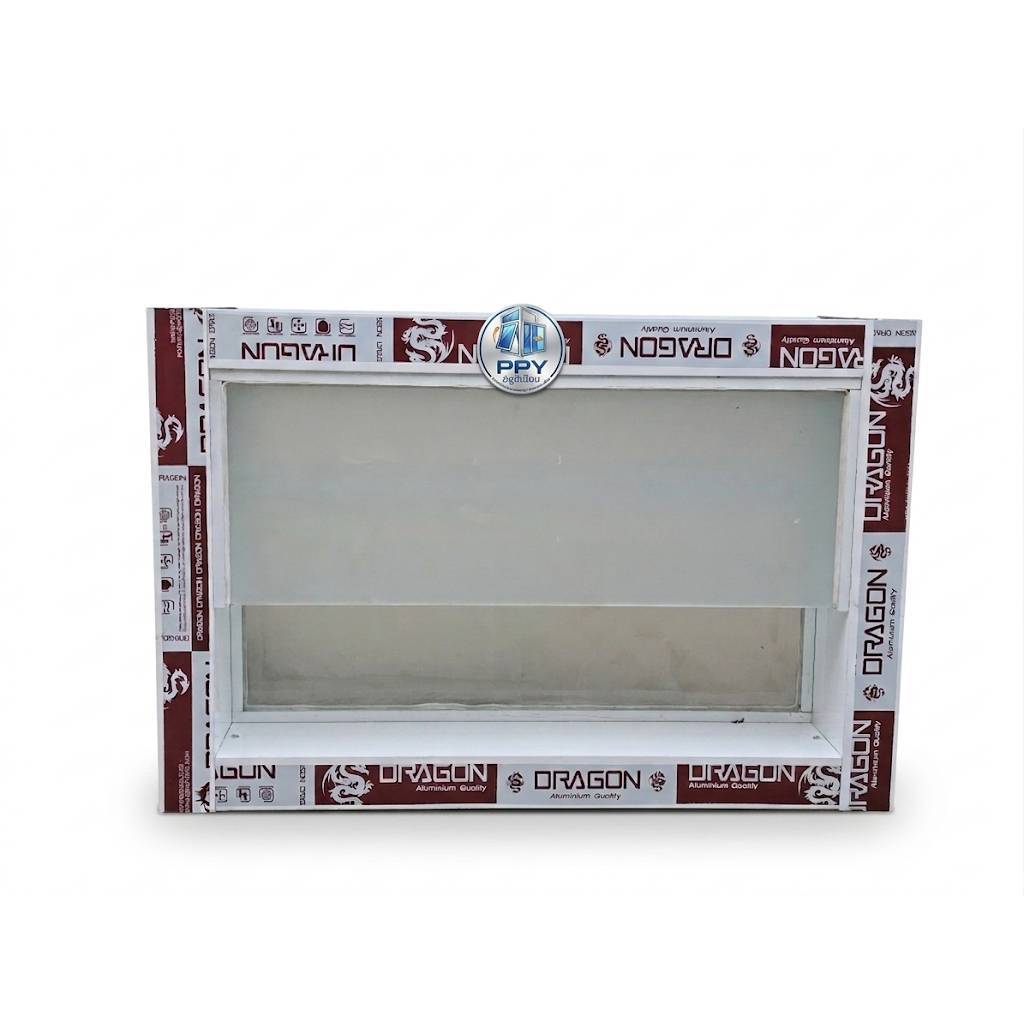 หน้าต่างบานเกล็ดซ้อนห้องน้ำ รุ่น 40x60 ซม. กระจกฝ้า แข็งแรงพร้อมติดตั้ง