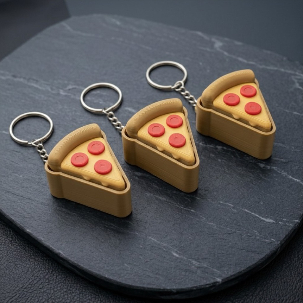 พวงกุญแจพิซซ่า Clicker (Pizza Clicker Keychain)