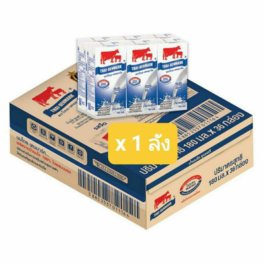 ***อายุสั้น 28/08/26 ไทยเดนมาร์ค นม Uht 180 ml
