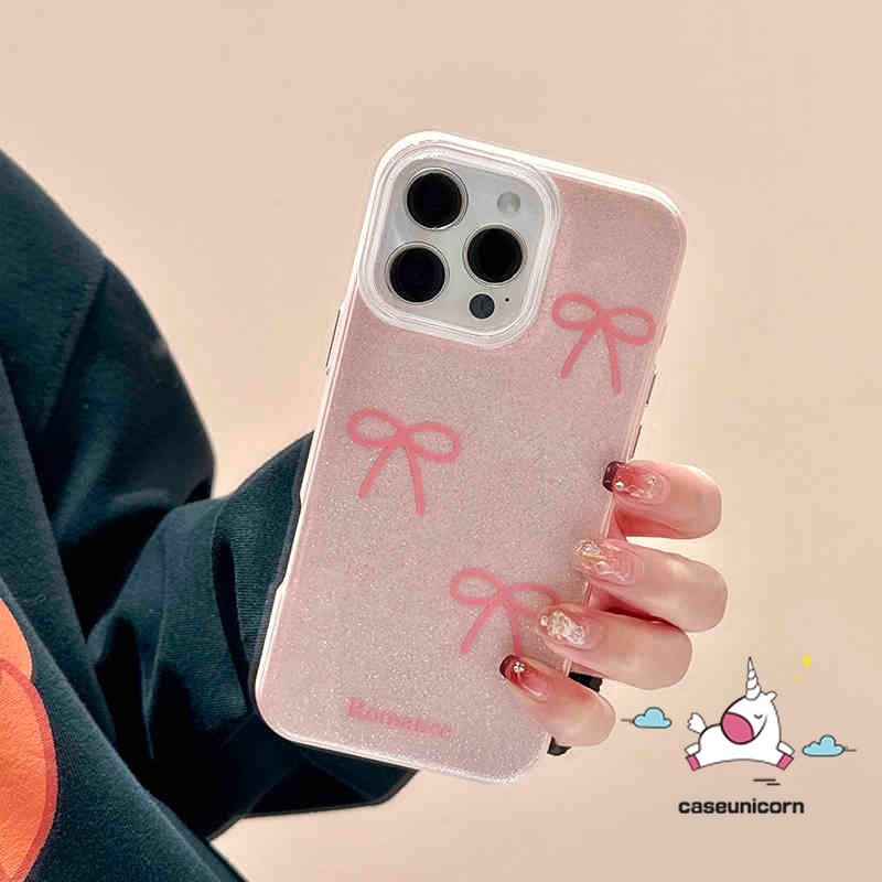 เคสผงกลิตเตอร์โบว์หวาน IMD OPPO Reno 15F 13 8T 5 11 5F 10 12 13F 12F 5z 6 6z 14 14F 13F 15 Reno 15 F19 Pro