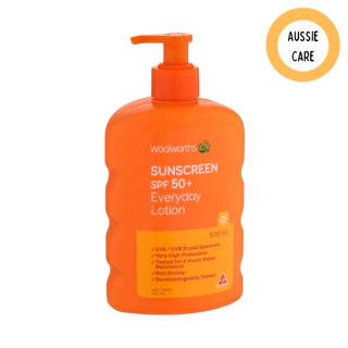 Woolworths Everyday Sunscreen SPF 50+ 1000 ml