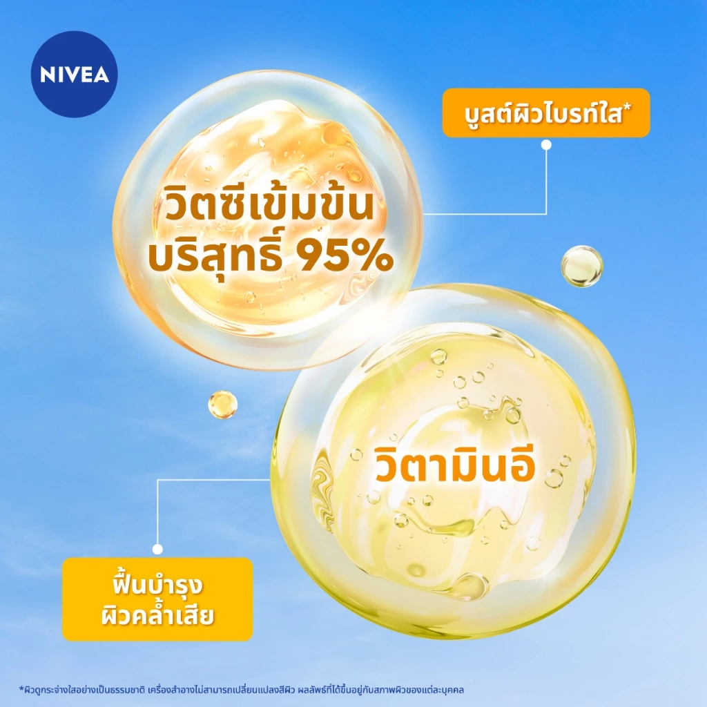 นีเวีย สเปรย์ เอ็กซ์ตร้า ไบรท์ ซีแอนด์อี วิตามิน 150 มล. 2 ชิ้น NIVEA thumbnail 5