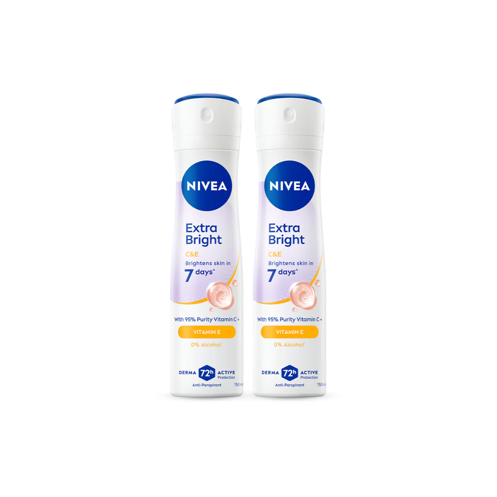 นีเวีย สเปรย์ เอ็กซ์ตร้า ไบรท์ ซีแอนด์อี วิตามิน 150 มล. 2 ชิ้น NIVEA thumbnail 7