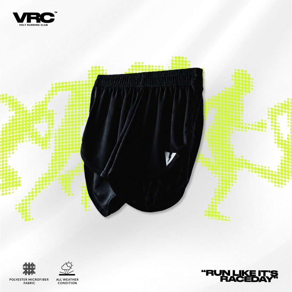 VOLT AXIS 005 ACADEMY RUNNING BLACK กางเกงวิ่ง ขาสั้น สีดำ น้ำหนักเบา ใส่สบาย